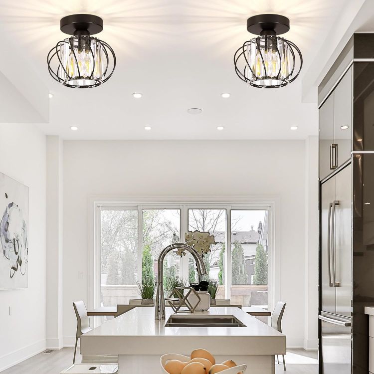 Black Crystal Chandelier for Home Interior Decoration