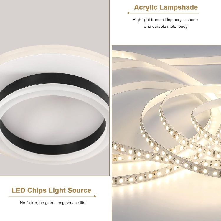 Modern Round LED Ceiling Lamp 3150LM Neutral White 4500K