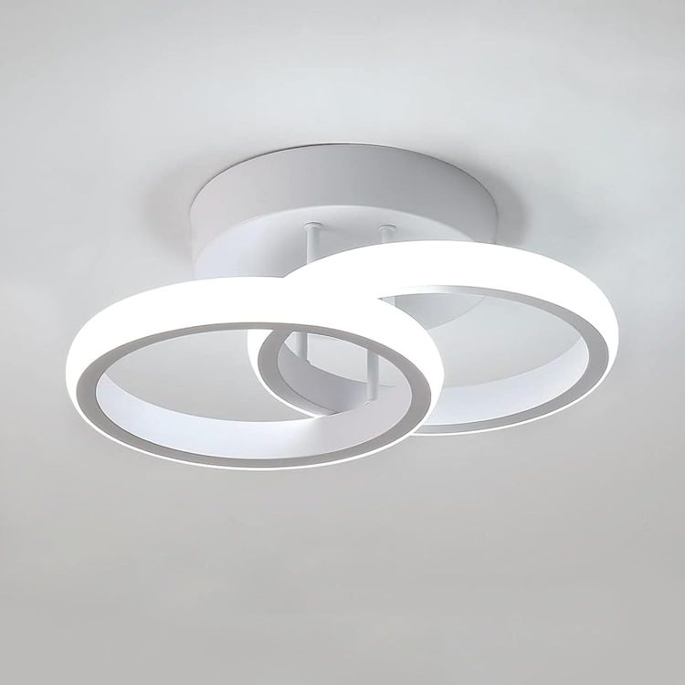 Round 22W LED Ceiling Light 6000K for Bedroom and Hallway