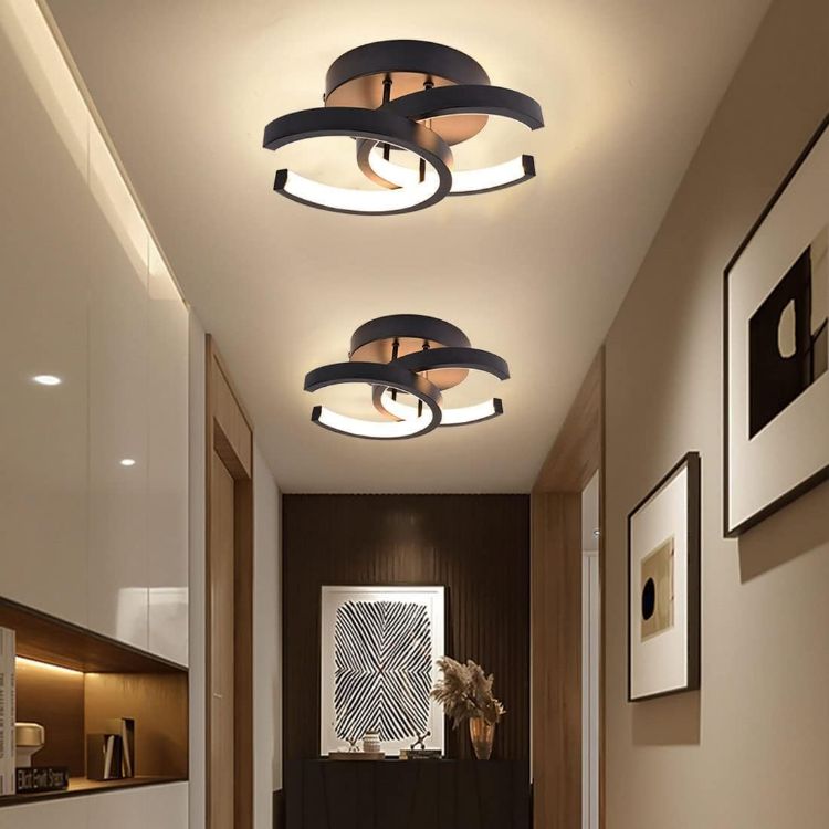Modern Dimmable LED Ceiling Lamp with Acrylic Shade