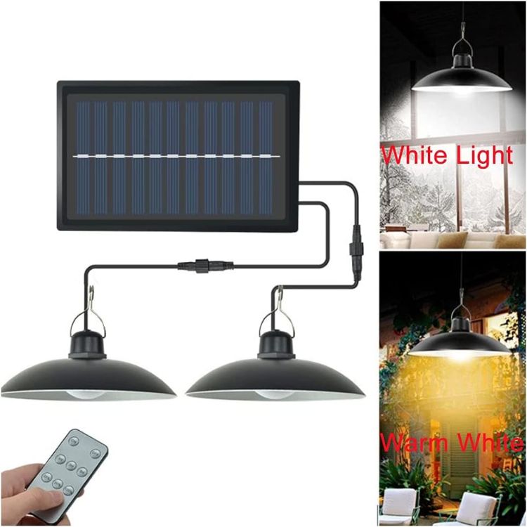Remote-Controlled Solar LED Hanging Light for Garden