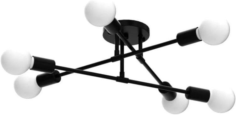 Modern LED sputnik chandelier easy to install and clean