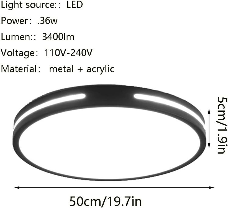 Contemporary LED Ceiling Light with Long Lifespan