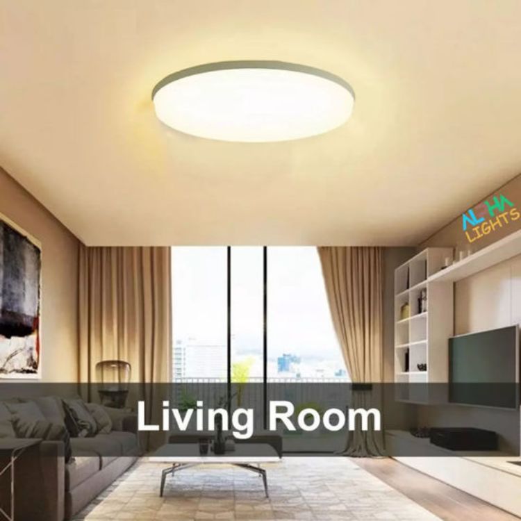 Slim modern LED ceiling light 3000K for home interiors