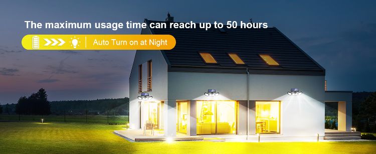 Outdoor Solar Floodlight for Garden, Patio, Driveway & Yard