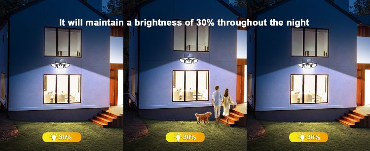 Wide-Angle Solar Motion Sensor Light for Garage & Pathway