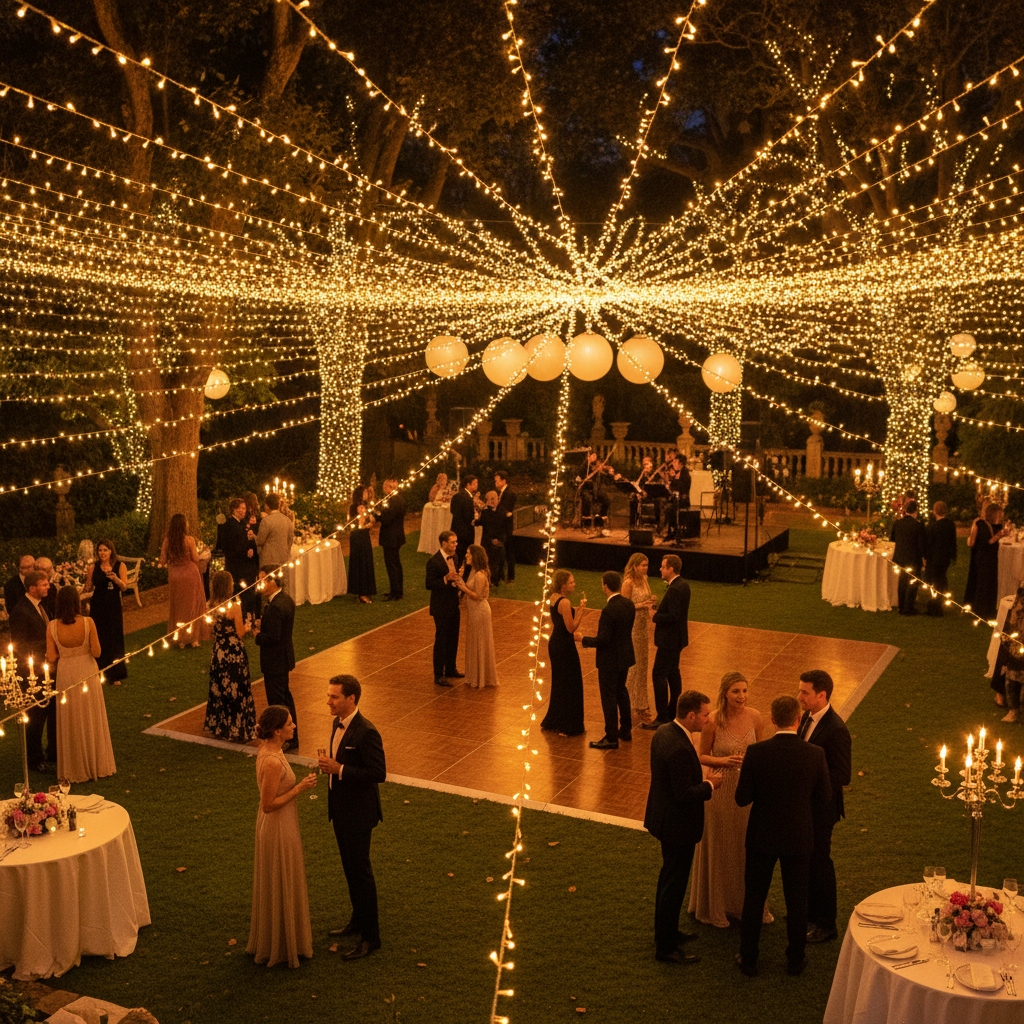 30m Festoon String Lights 100 ST64 LED Bulbs 80W - Warm White 3000K ...