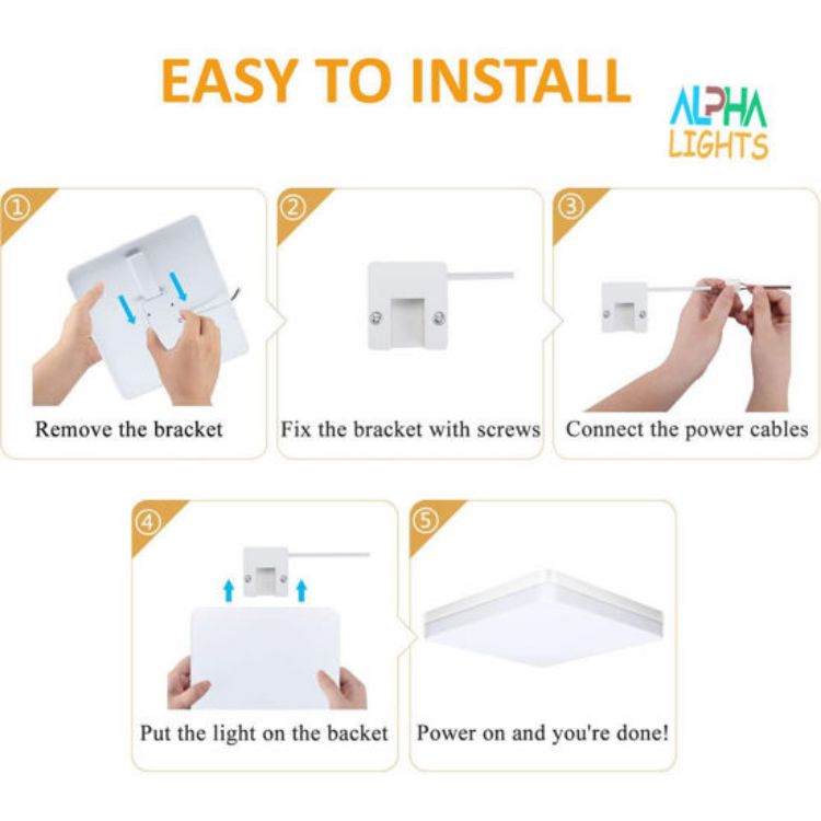 Square LED Ceiling Light - Minimalist Style