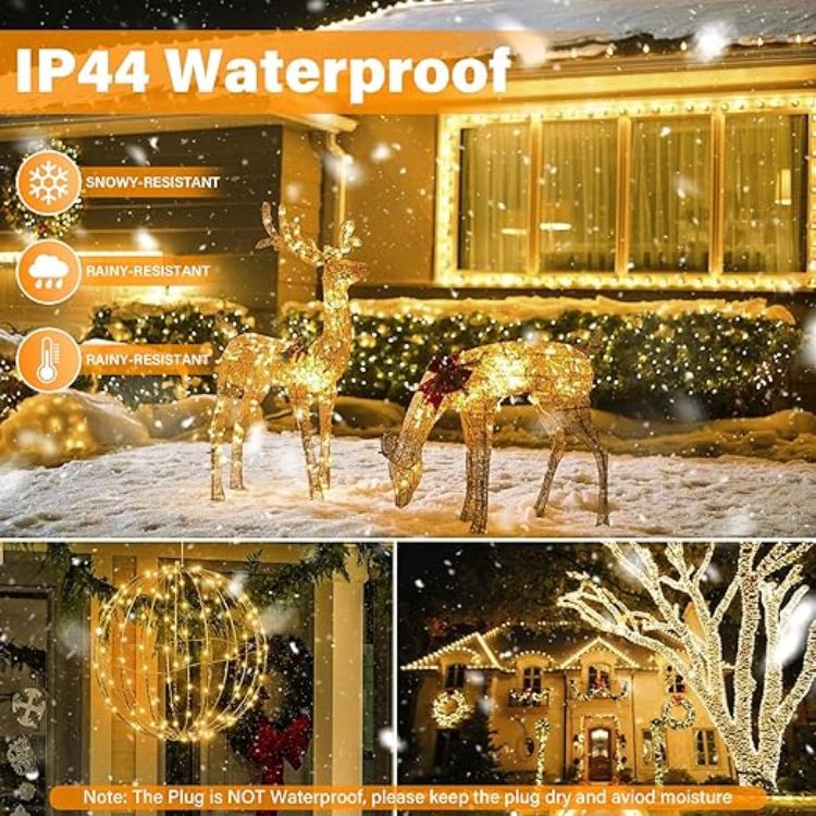 Picture of 30M Fairy Lights Plug In, 300 LED Christmas String Lights, 8 Modes, IP44 Waterproof, Indoor Outdoor for Garden, Bedroom & Parties