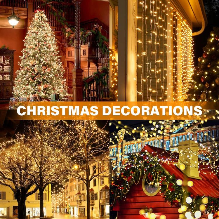 Picture of 30M Fairy Lights Plug In, 300 LED Christmas String Lights, 8 Modes, IP44 Waterproof, Indoor Outdoor for Garden, Bedroom & Parties