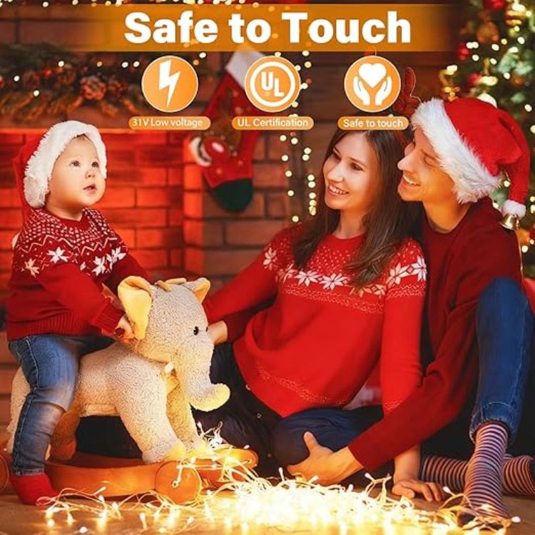 Picture of 30M Fairy Lights Plug In, 300 LED Christmas String Lights, 8 Modes, IP44 Waterproof, Indoor Outdoor for Garden, Bedroom & Parties