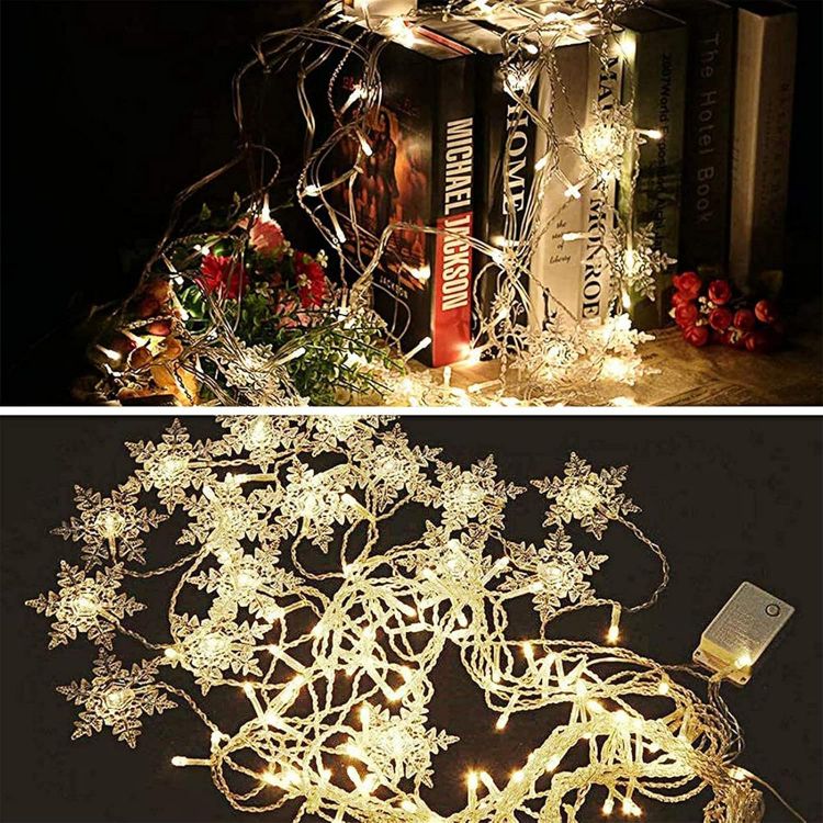 Snowflake Curtain LED Lights Installation Steps Guide