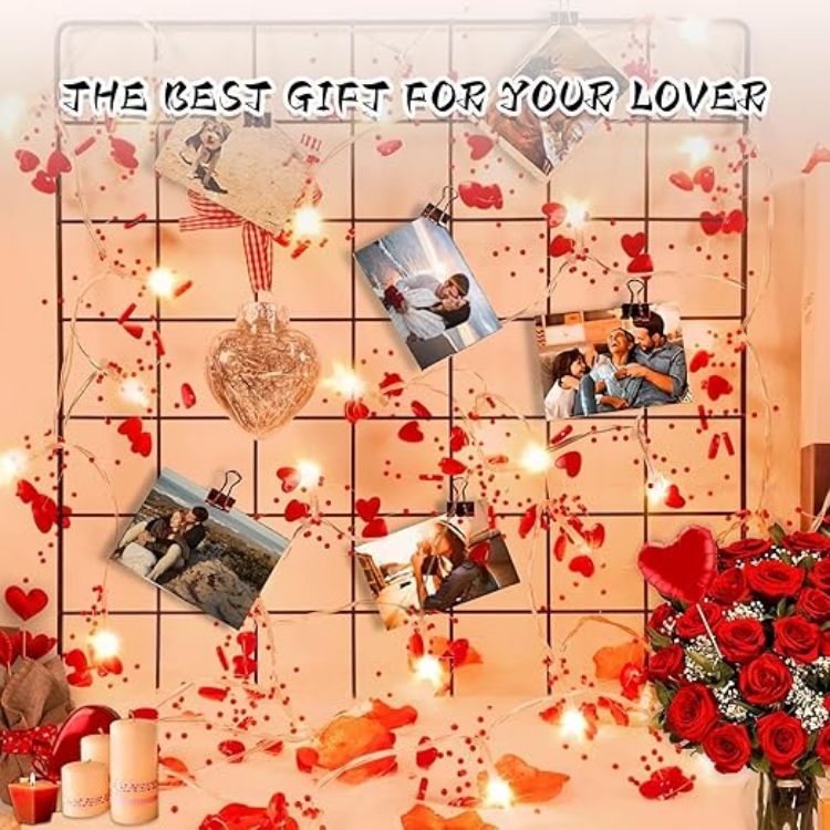 Warm white Valentine LED lights for bedroom and living room décor