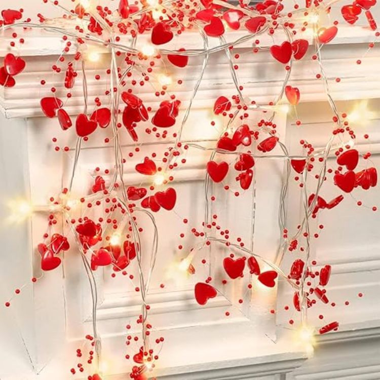 Valentine battery operated LED lights for romantic home decoration