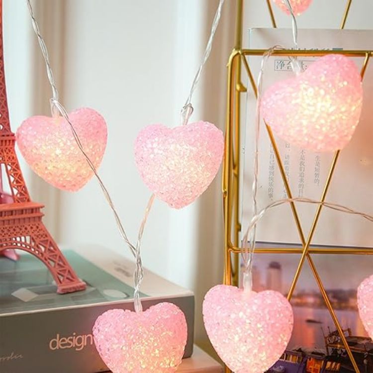 Decorative Valentine LED lights for wall and window décor