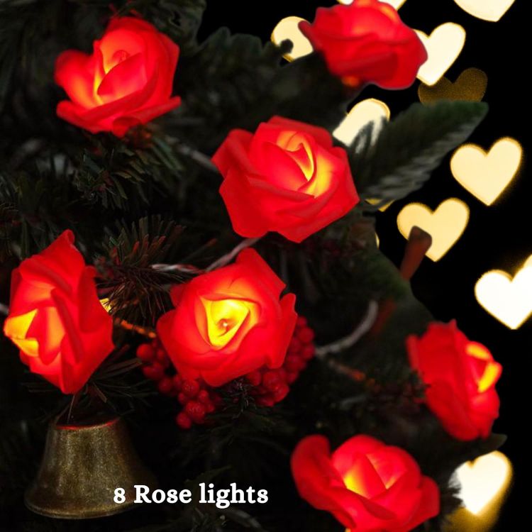 Indoor LED rose fairy lights