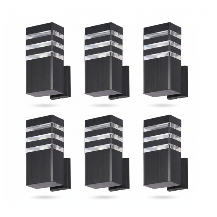 Picture of 2-Pack Modern E27 LED Exterior Wall Light Scone –IP67 Weatherproof Outdoor Lighting for Garden, Porch & Patio