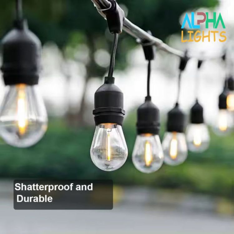 dimmable outdoor LED string light set