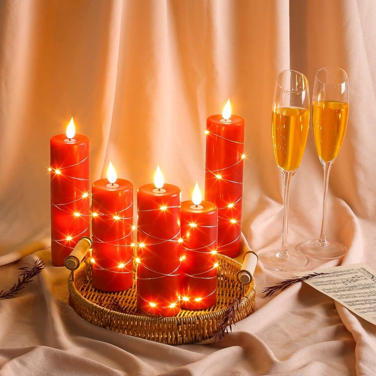 Multi-function 10-key remote control for adjusting brightness modes and timer settings on LED candles