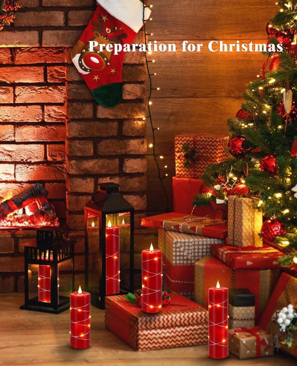 Elegant wedding table decorated with graduated flameless LED candles creating romantic ambiance