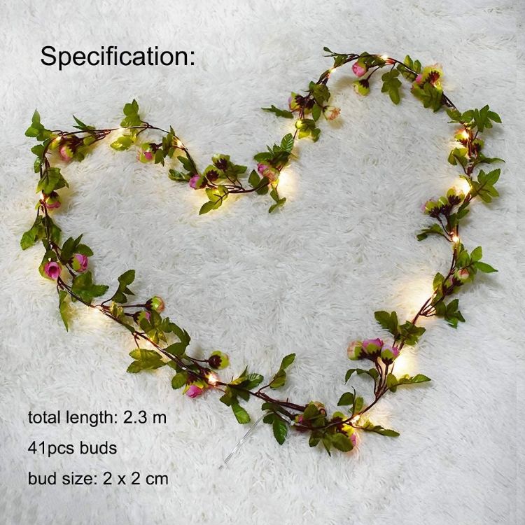 Compact battery box with timer function and ON/OFF switch for rose garland fairy lights