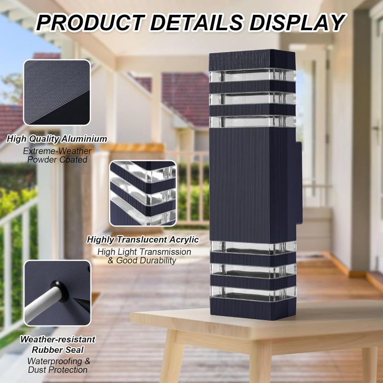 Outdoor wall light compatible with GU10 LED bulbs