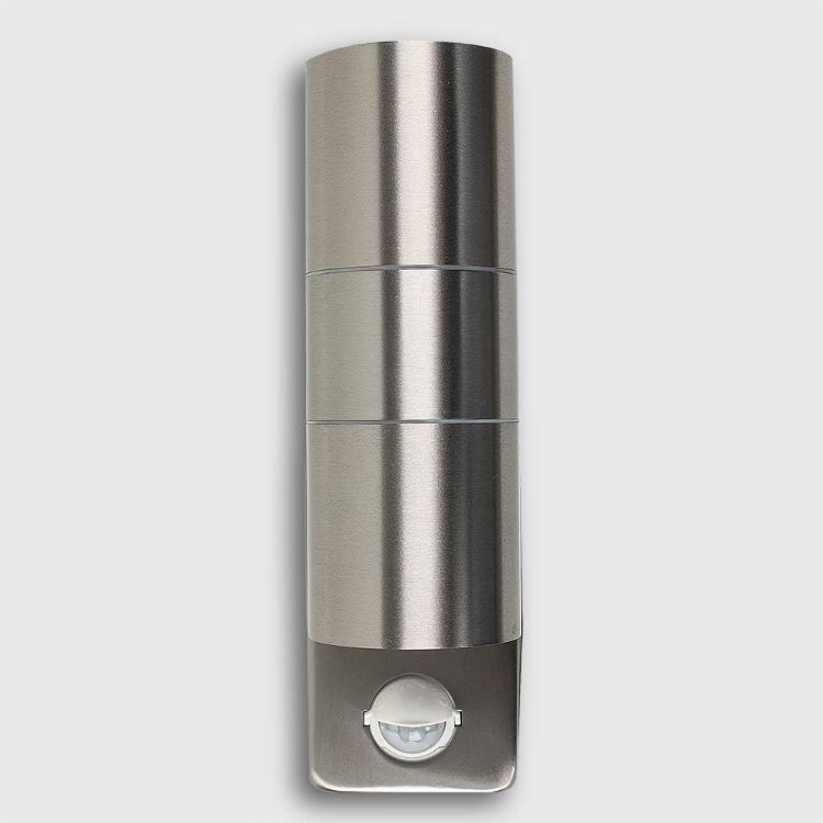 Silver stainless steel up and down wall sconces