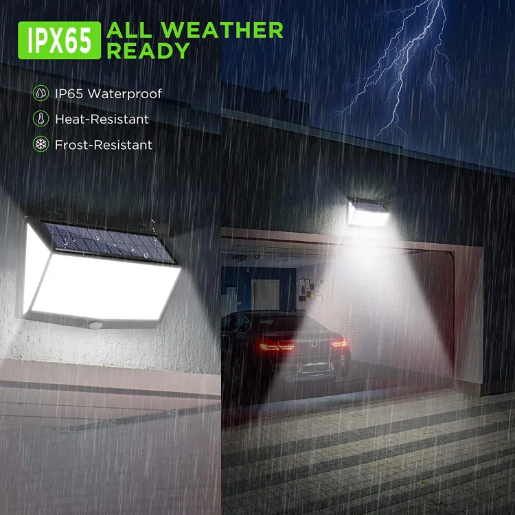 IP65 waterproof solar LED wall light for garden patio and driveway