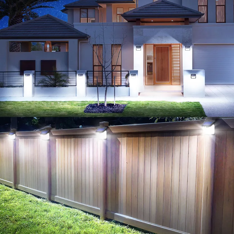 Solar motion sensor wall light with three adjustable lighting modes