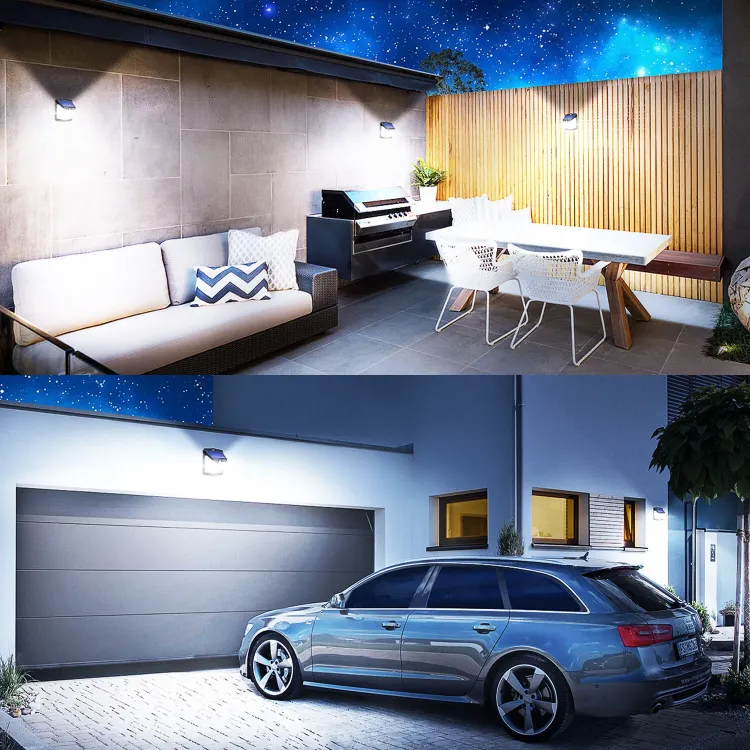 IP65 waterproof solar wall light for garden and driveway use