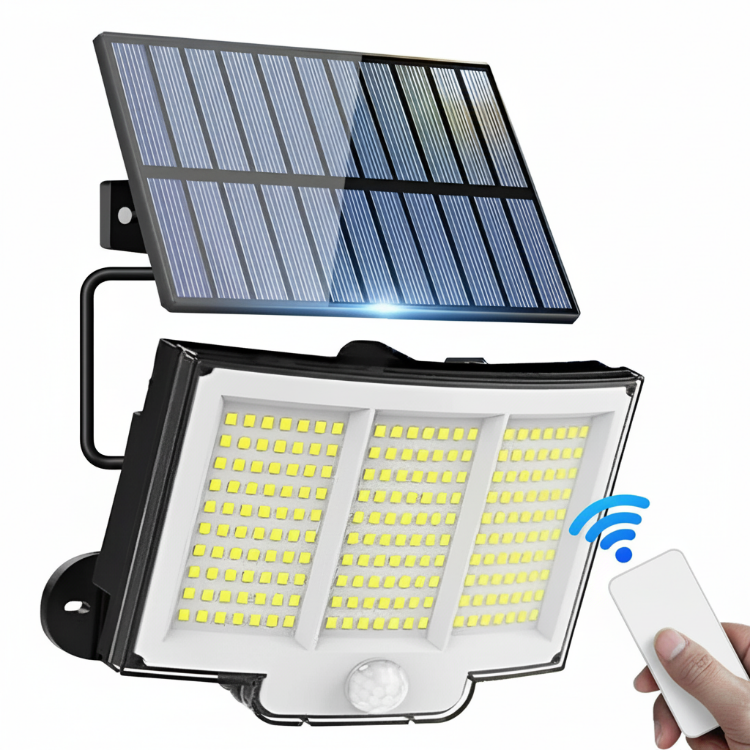 Picture of 210 LED Solar Wall Light – PIR Motion Sensor, Dusk-to-Dawn, IP65 Waterproof, Outdoor Security Light