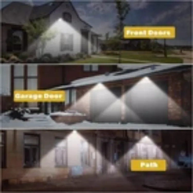 Picture of Solar Power PIR Motion Sensor Wall Light LED Outdoor Garden Security Flood Lamp