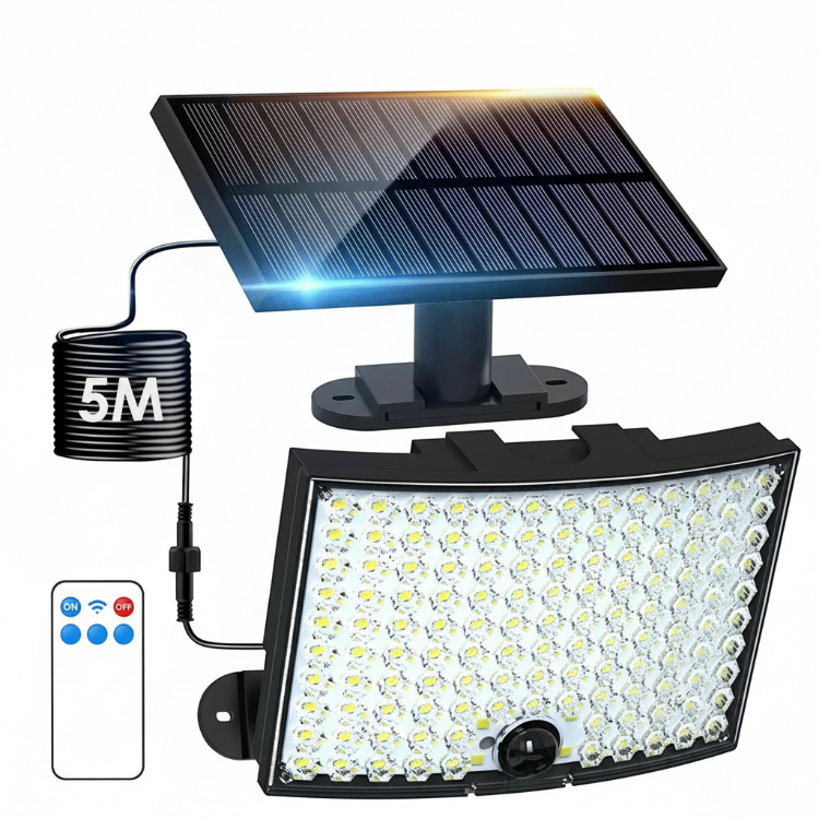 Picture of Solar Power LED Wall Light Security Outdoor Garden Flood Lamp PIR Motion Sensor