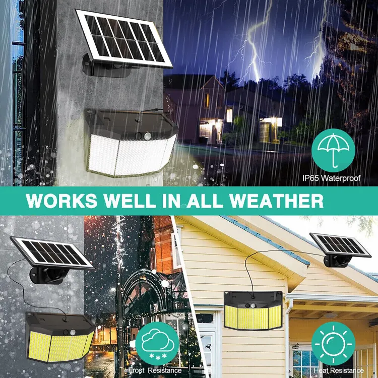 Picture of 576 LED Solar Wall Light – PIR Motion & Light Sensor, IP65 Waterproof, Outdoor Security Light