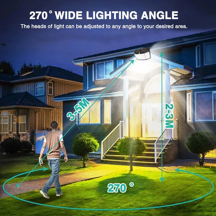 Picture of 576 LED Solar Power Motion Sensor Wall Light Outdoor Garden Security Flood Lamp