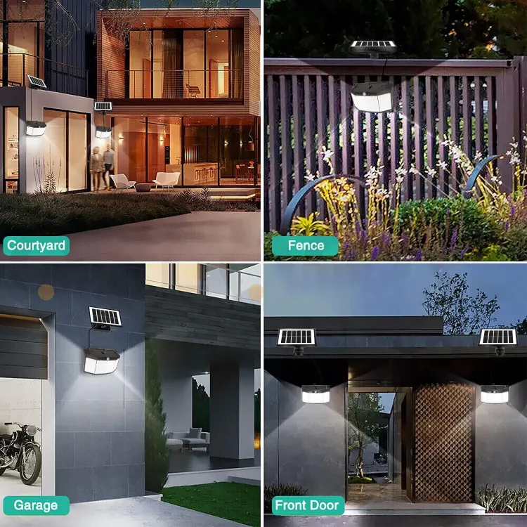 Picture of 576 LED Solar Power Motion Sensor Wall Light Outdoor Garden Security Flood Lamp