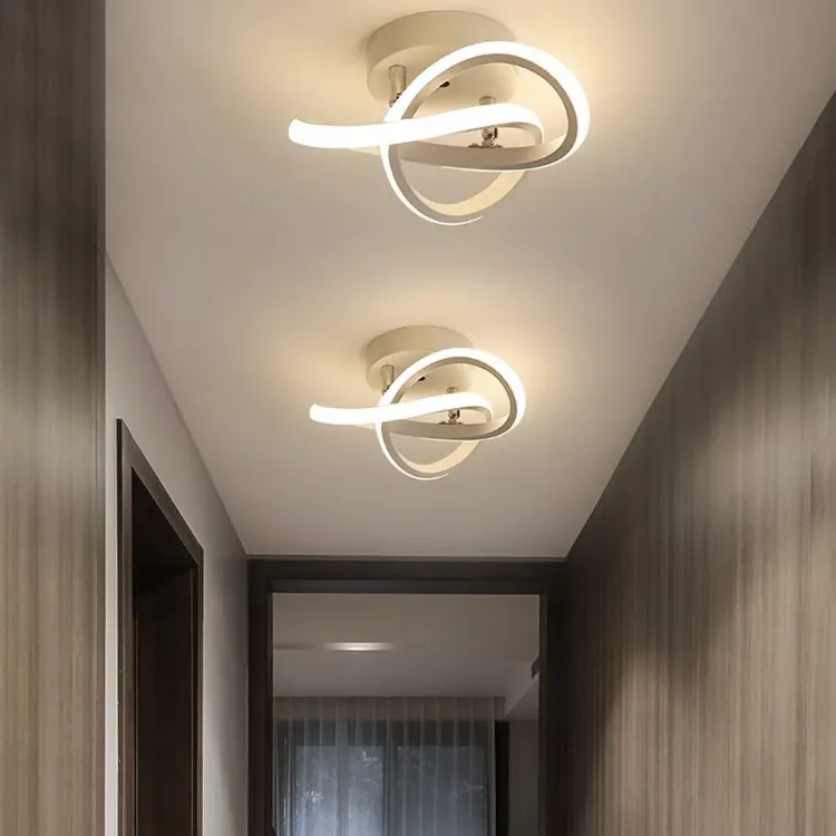 Modern LED ceiling lights installed indoors