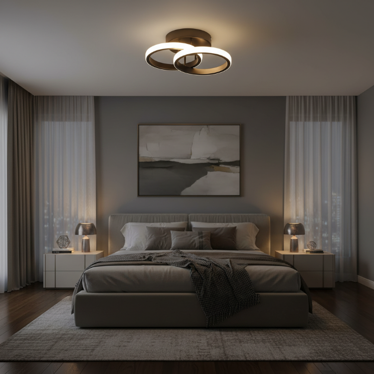 Minimalist modern LED ceiling lights for home interiors