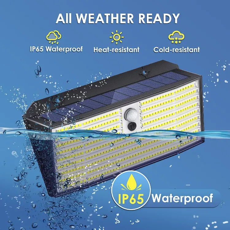 Picture of Bright Solar Power PIR Motion Sensor Wall Light LED Outdoor Garden Security Lamp