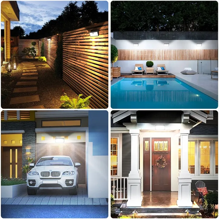 Picture of Bright Solar Power PIR Motion Sensor Wall Light LED Outdoor Garden Security Lamp