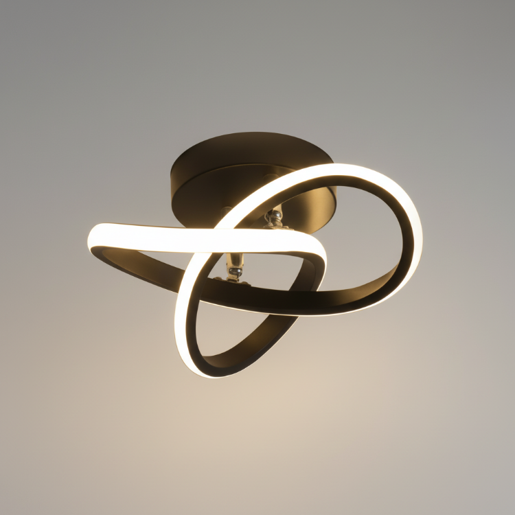 curved acrylic led ceiling lights set