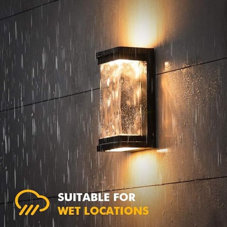 Picture of Modern Outdoor Lantern  Wall Light – IP44 Weatherproof, Dimmable, E27 Bulb Holder, Traditional Style