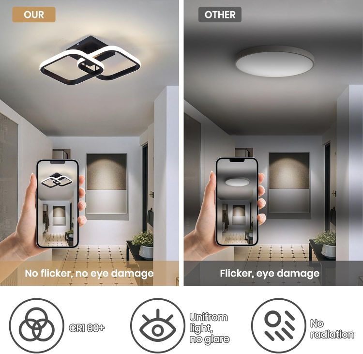 acrylic panel led ceiling lights modern style