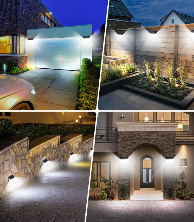 Picture of 2 Pack Solar Security Lights Outdoor Garden 248 LED Solar Motion Sensor Light 3 Modes and 270° Wide Angle lighting Outside Solor Powered Wall Lights for Garden Fence Garage Yard