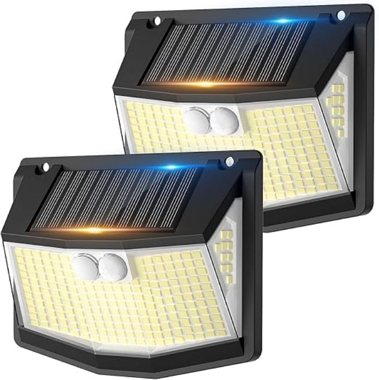 Picture of 248 LED Outdoor Security Solar  Lights – Motion Sensor, Wide Angle, 3 Lighting Modes, 2 Pack