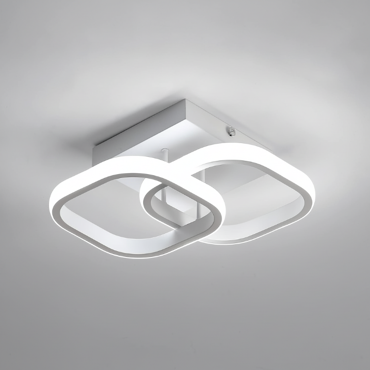 modern 22w square led ceiling light cool white