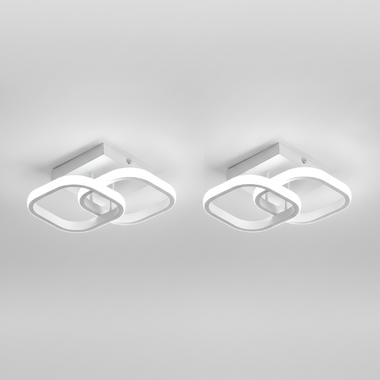modern 22w square led ceiling lights pack of 2
