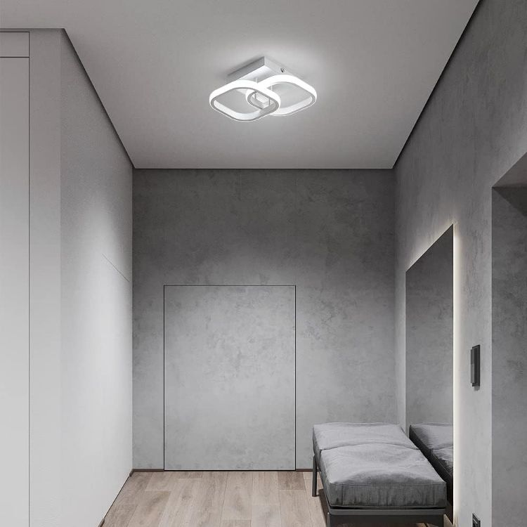 acrylic metal led ceiling light detail