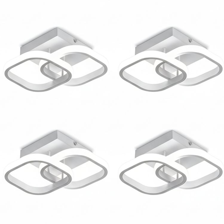 modern 22w square led ceiling lights pack of 4