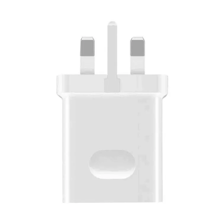 Picture of UK 3-Pin Mains Charger Travel Adapter – Single USB Wall Plug (White)